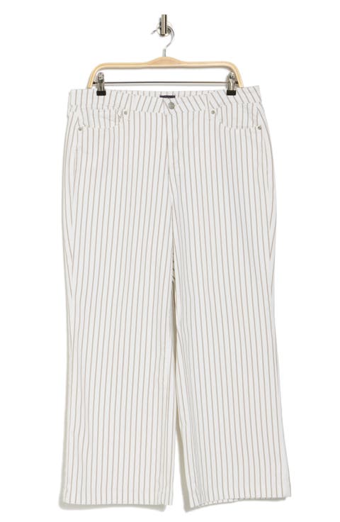 Teresa Stripe Ankle Wide Leg Jeans (Beach Cruise Stripe)