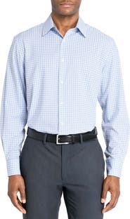 W.R.K Regular Fit Square Print Performance Dress Shirt