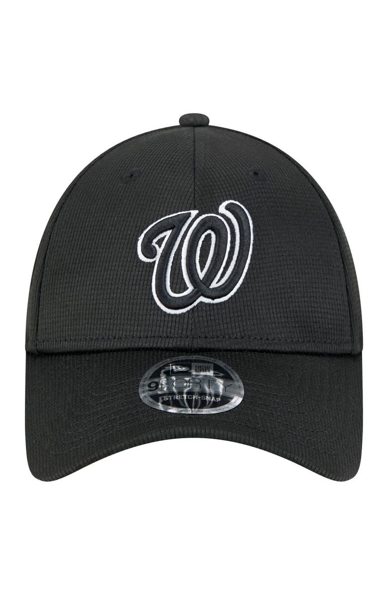 New Era Men's New Era Black Washington Nationals Pivot 9FORTY Adjustable Hat, Alternate, color, 