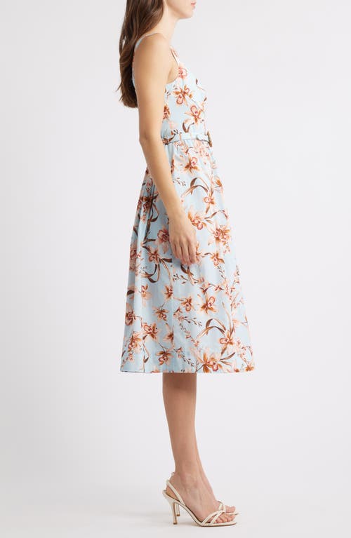 ELIZA J ELIZA J FLORAL FIT & FLARE DRESS 