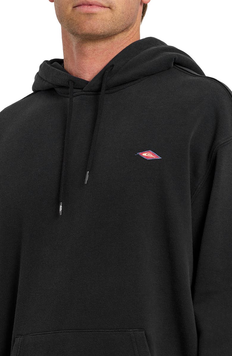 Quiksilver Saltwater Oversize Pullover Hoodie, Alternate, color, Anthracite