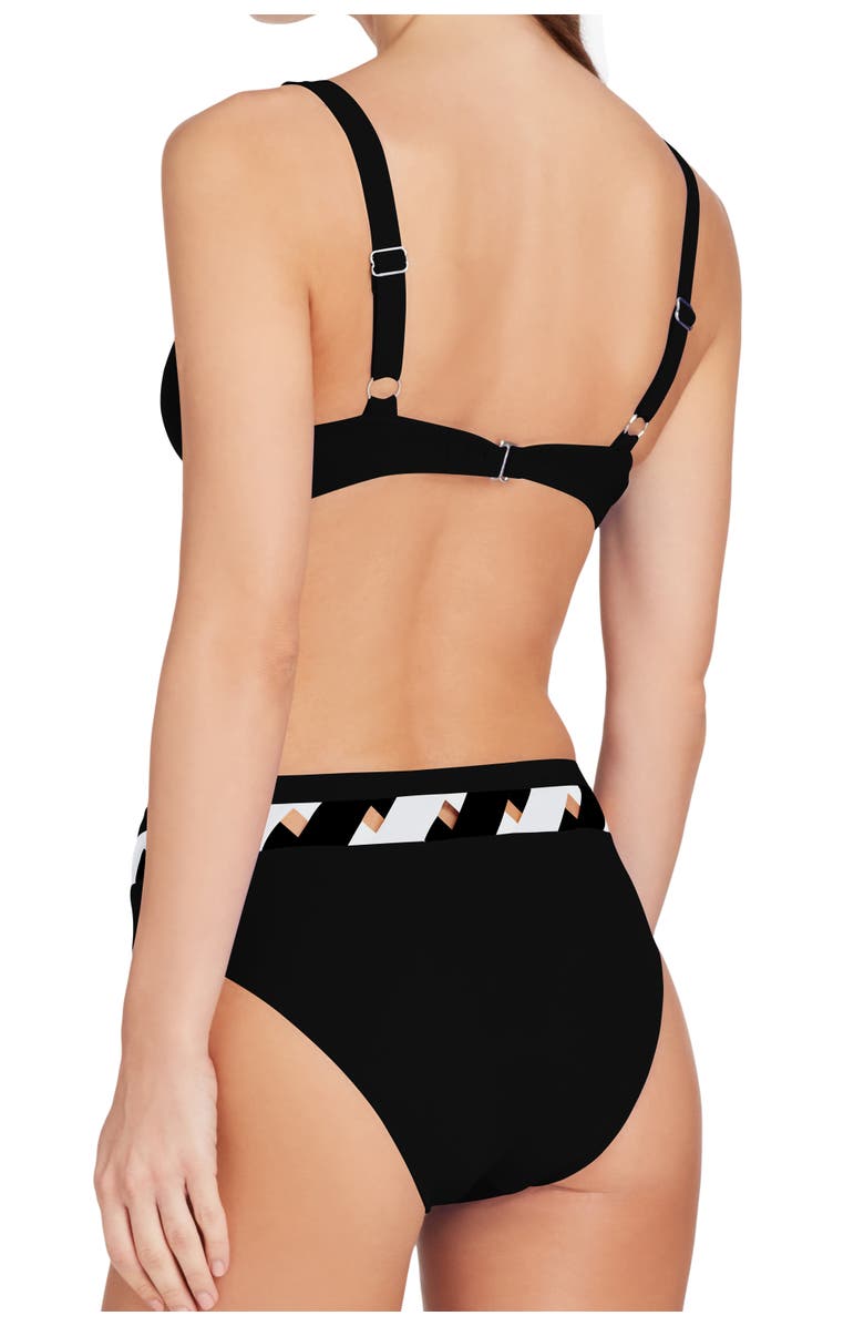 VALIMARE Martinique High Waist Bikini Bottom, Alternate, color, Black