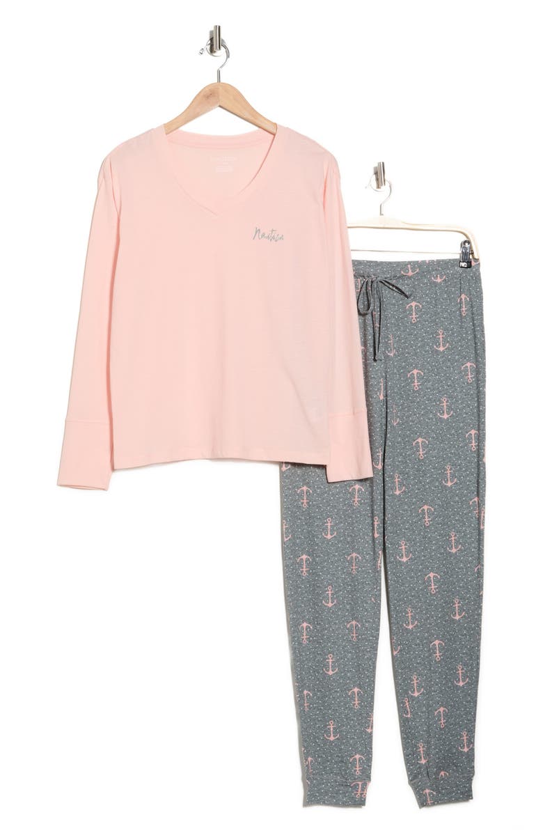 Nautica Long Pajamas, Alternate, color,
