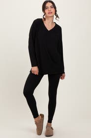 PinkBlush Brushed Knit Oversized Top and Legging Set