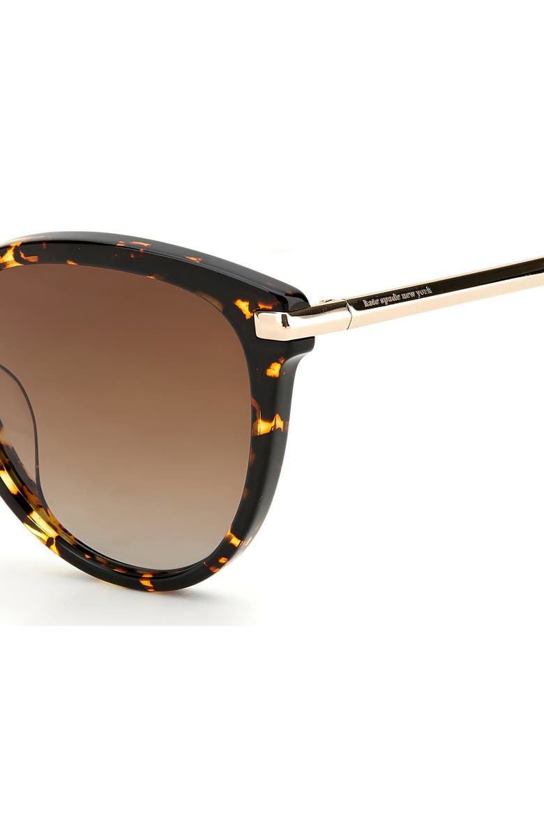 Kate Spade New York savona 53mm gradient polarized cat eye sunglasses, Alternate, color, 