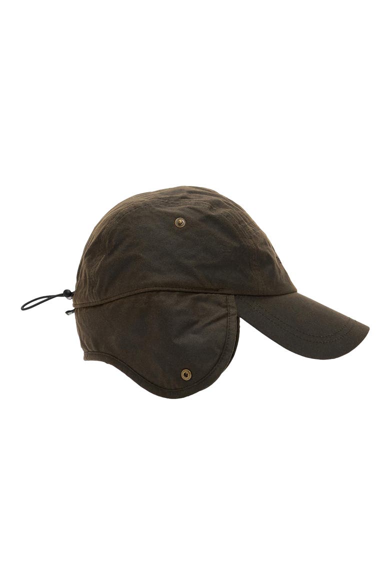 Lonnen Waxed Cotton Carpenter Cap, Alternate, color, OLIVE