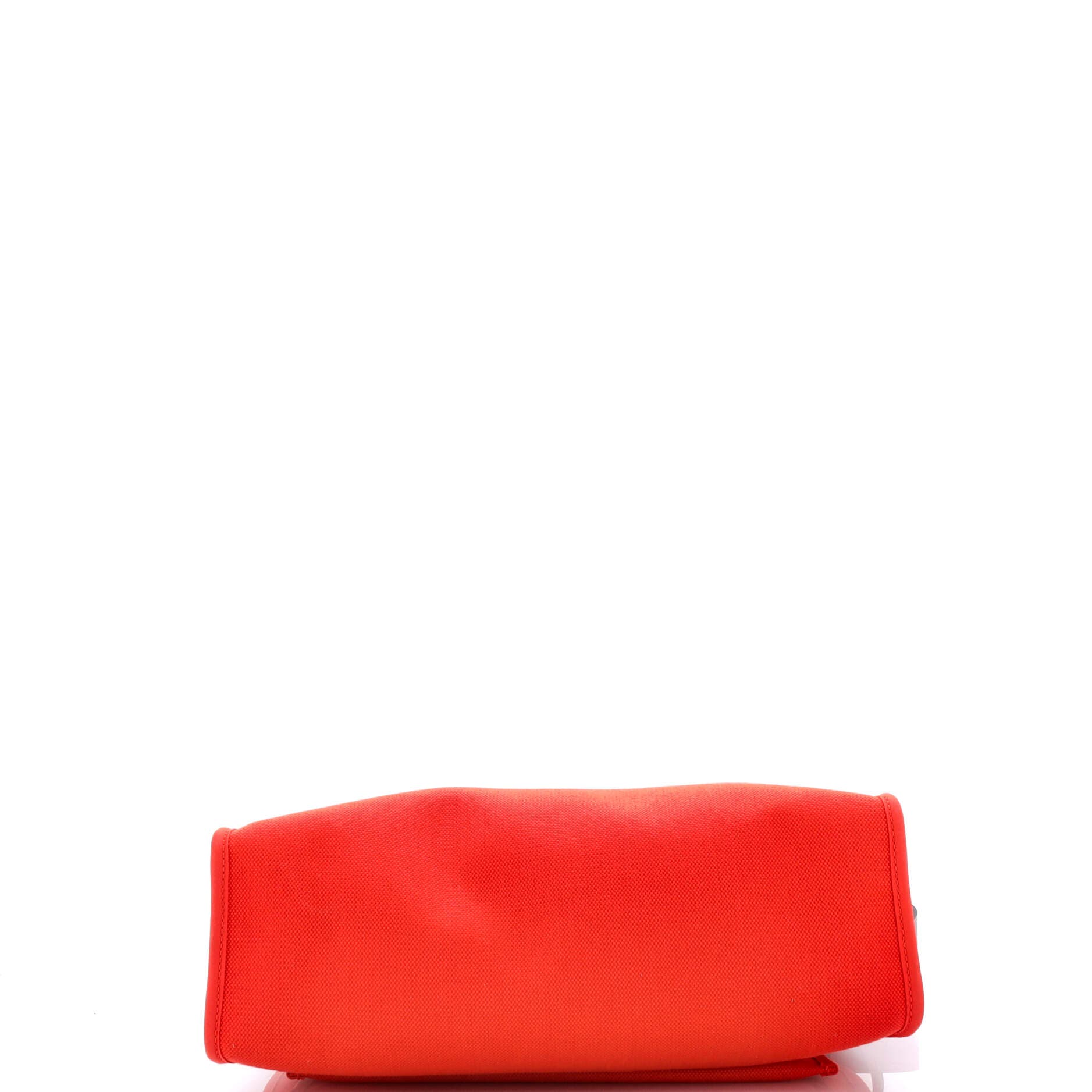 Pre-Owned Hermes Herbag Zip Leather and Toile 31, Alternate, color, Orange Poppy