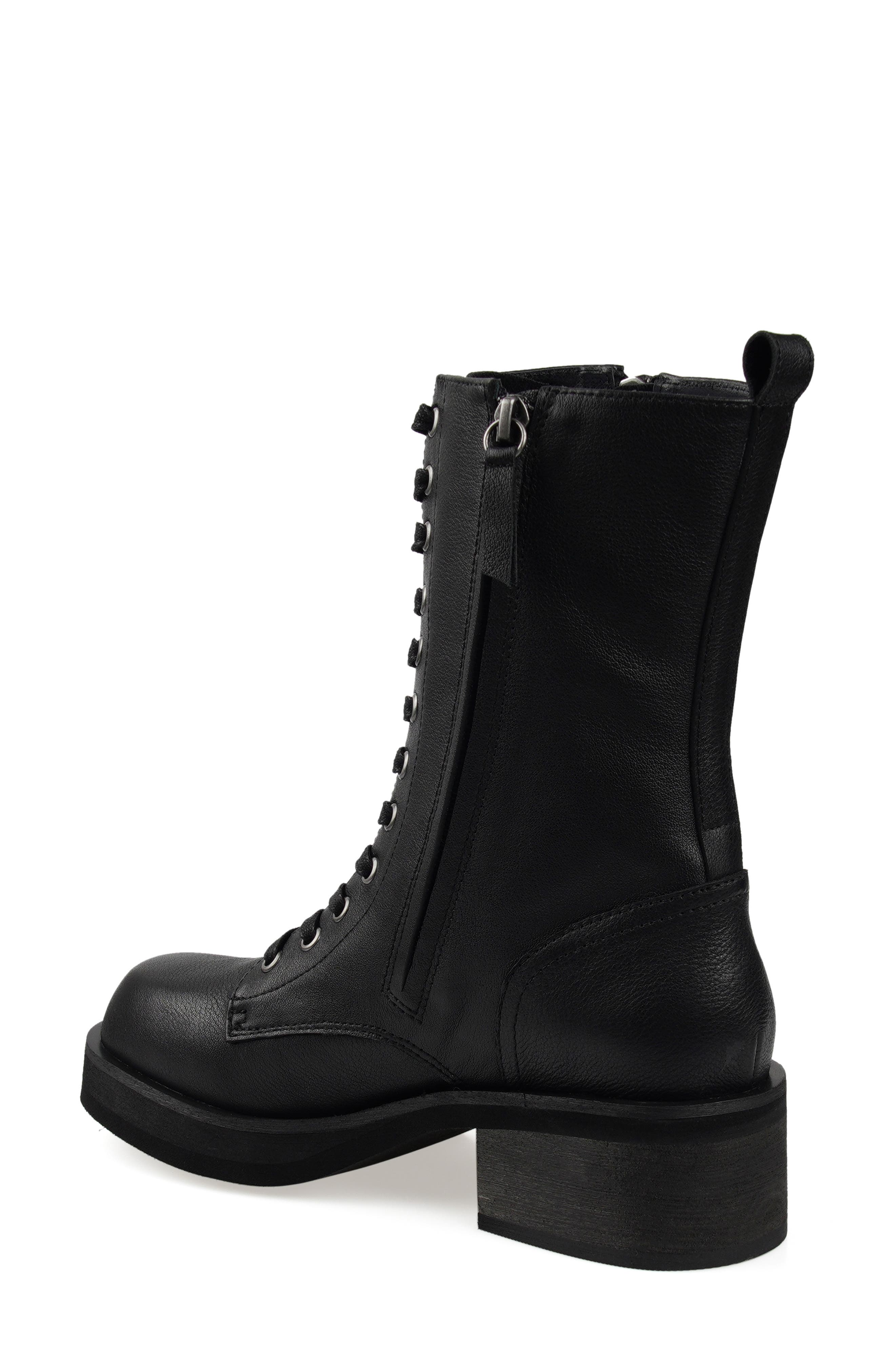Candie's Lace-Up Boot, Alternate, color, Black