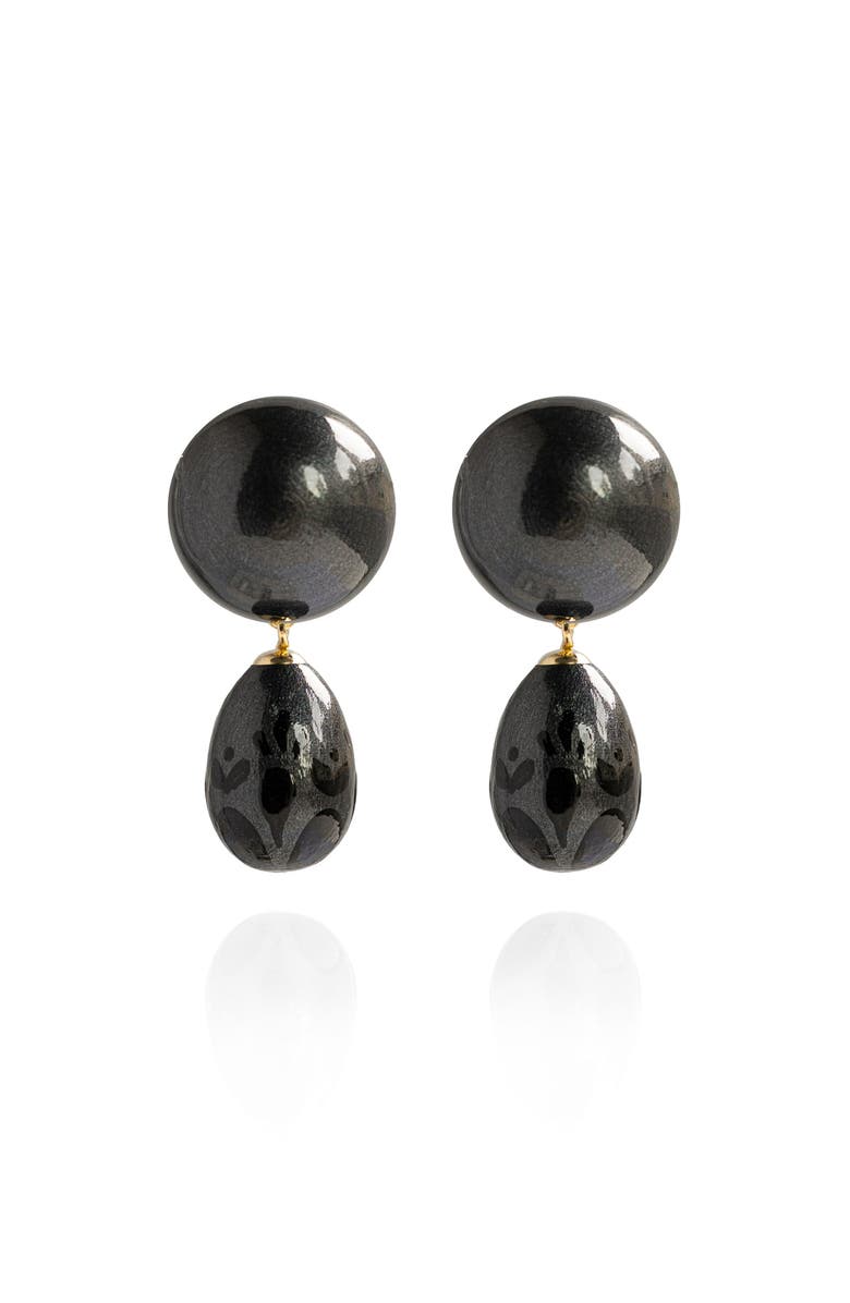 Saulė Label Calista Earrings, Main, color, Phantom Black