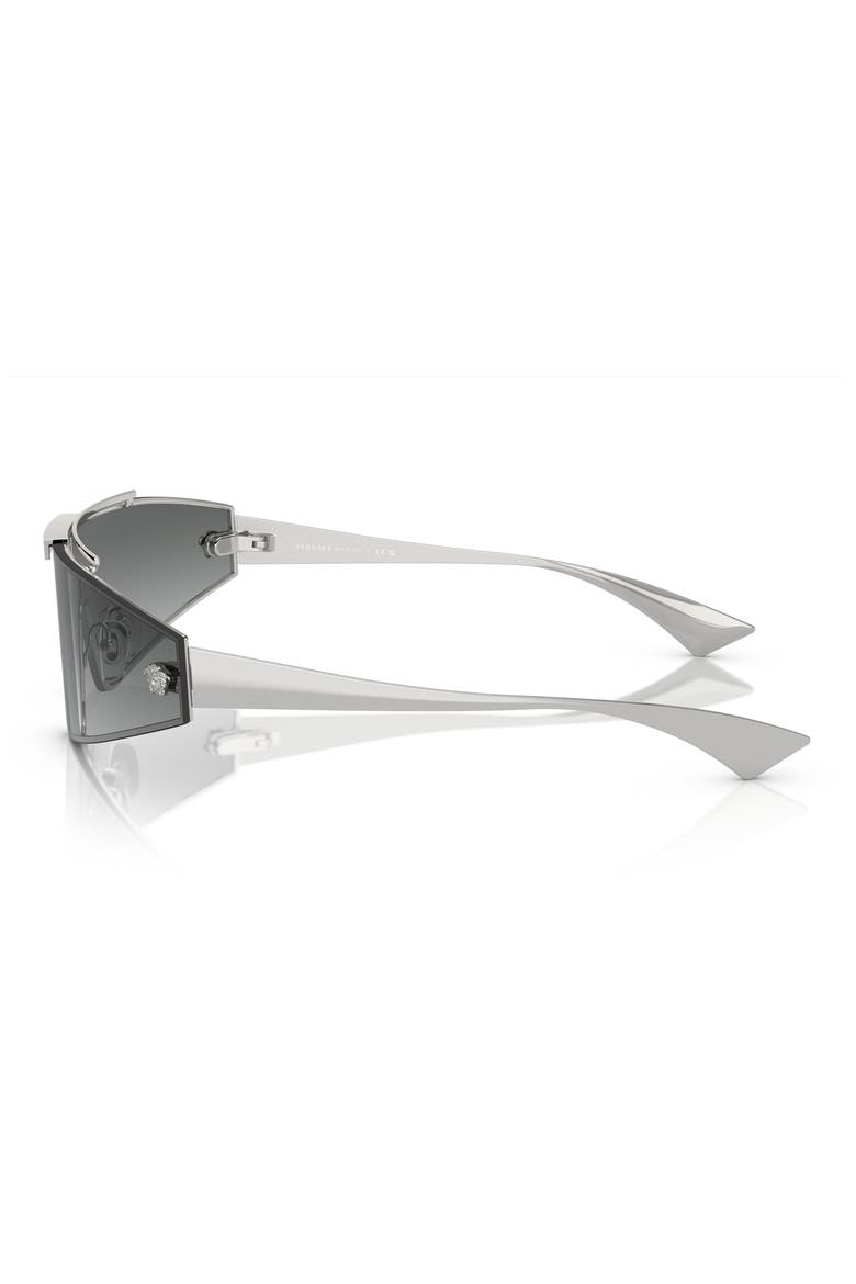 Medusa Horizon 144mm Shield Sunglasses, Alternate, color, SILVER