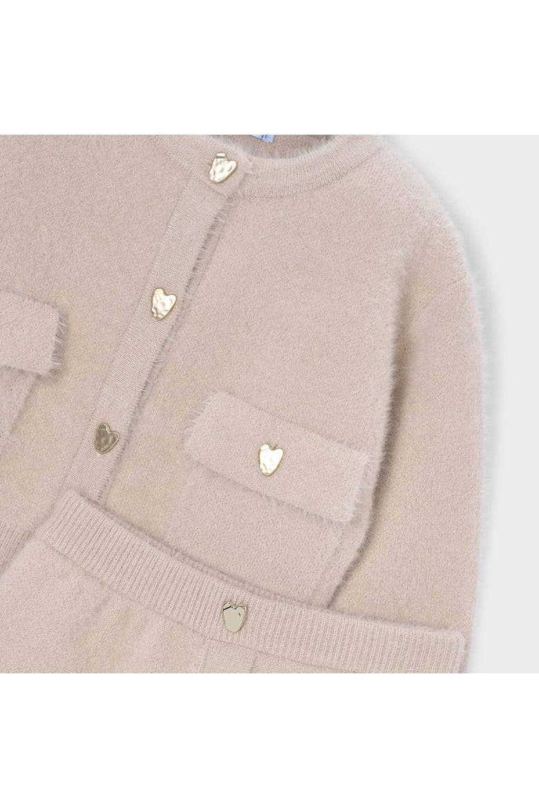 Knit Cardigan & Skirt Set, Alternate, color, Beige