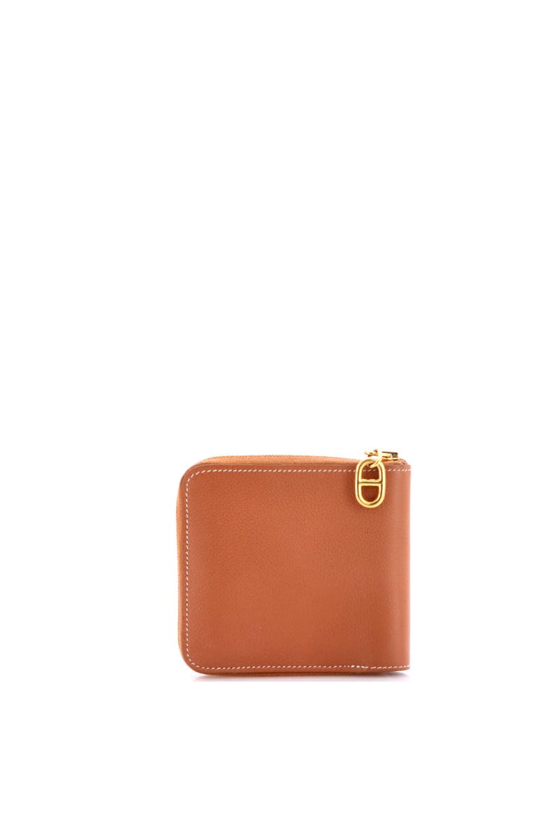 Zipengo II Chaine d'Ancre Zip Wallet Leather, Alternate, color, Gold