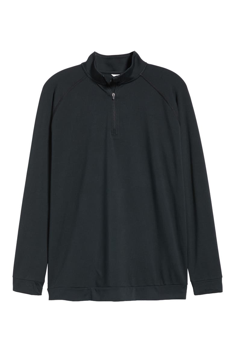 Colt Quarter Zip Pullover, Main, color, BLACK