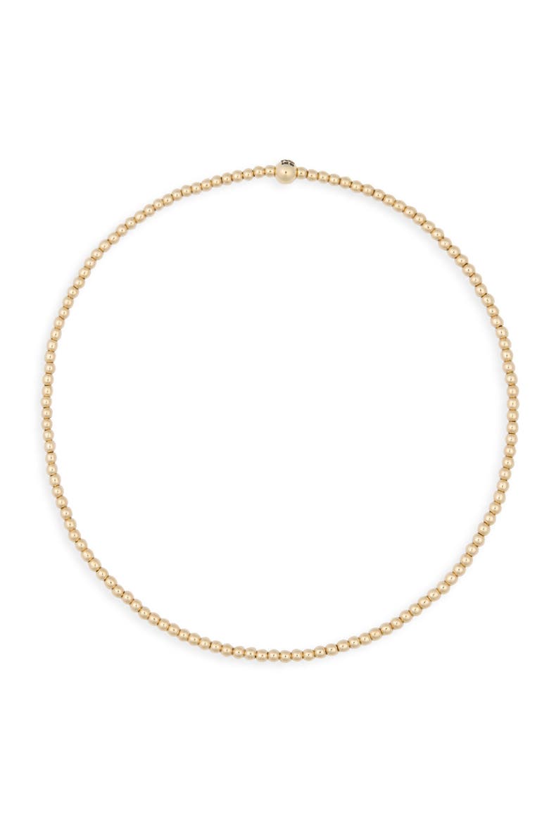 2mm Beaded Stretch Anklet, Main, color, 14K GOLD-FILLED