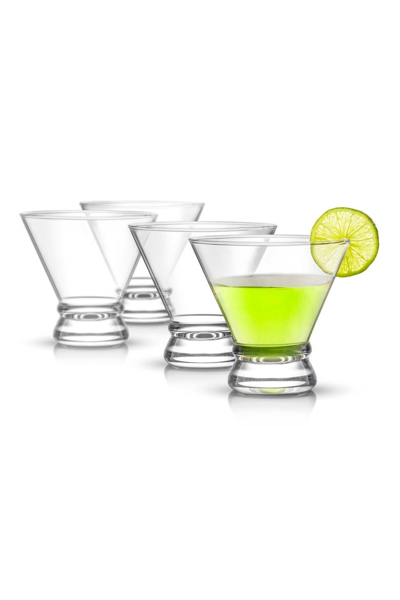 Afina Crystal Stemless Martini Glass - Set of 4, Alternate, color, CLEAR