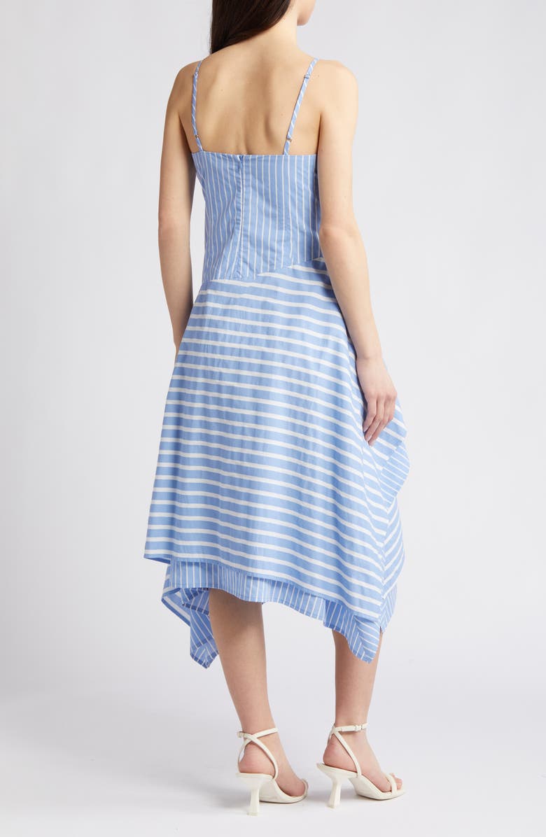 Du Paradis Stripe Sleeveless Midi Dress, Alternate, color,