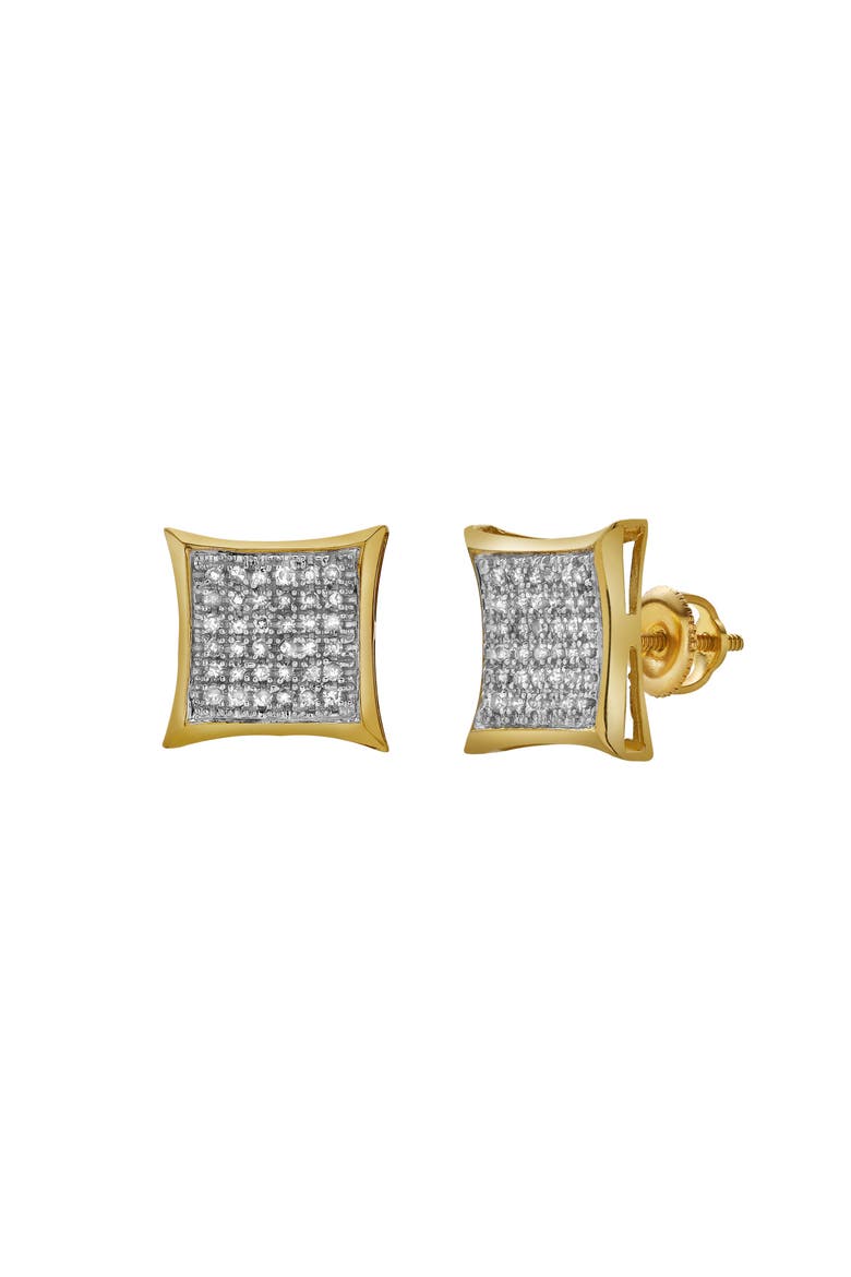 Despertar 10K Yellow Gold Diamond Unisex Earrings - 0.29 Cts, Main, color, 10K Yellow Gold