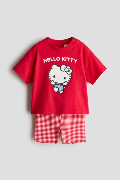 2-piece printed cotton set