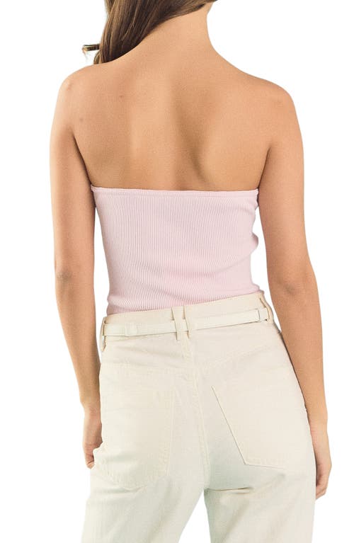 Endless Rose Off The Shoulder Tweed Crop Top In Pink
