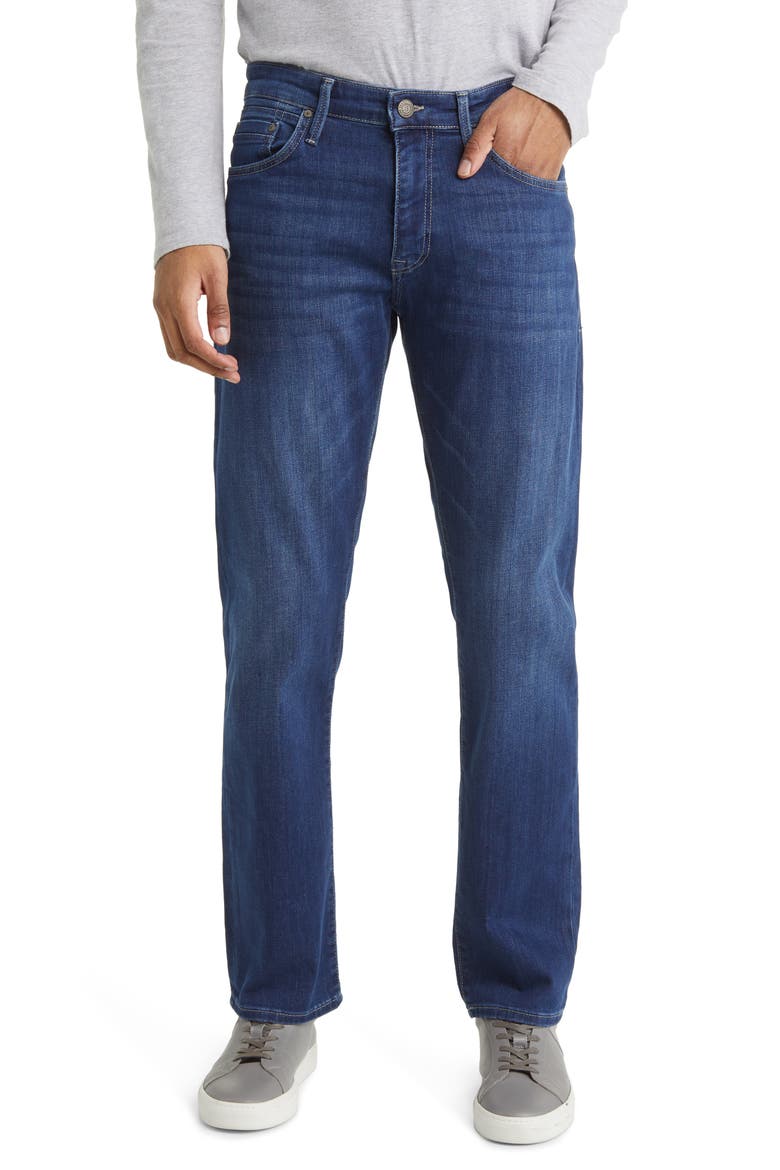 Zach Straight Leg Jeans, Main, color, MID BRUSHED