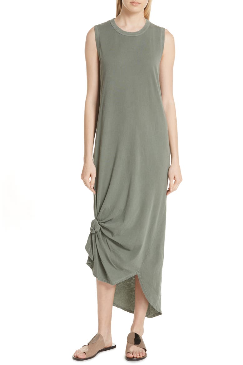 Knotted Muscle Tank Dress, Main, color, ARMY
