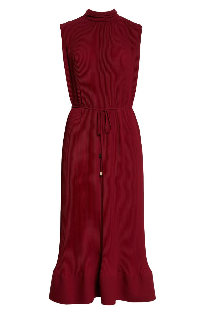Milly Melina Sleeveless Pleated Dress, Alternate, color, 