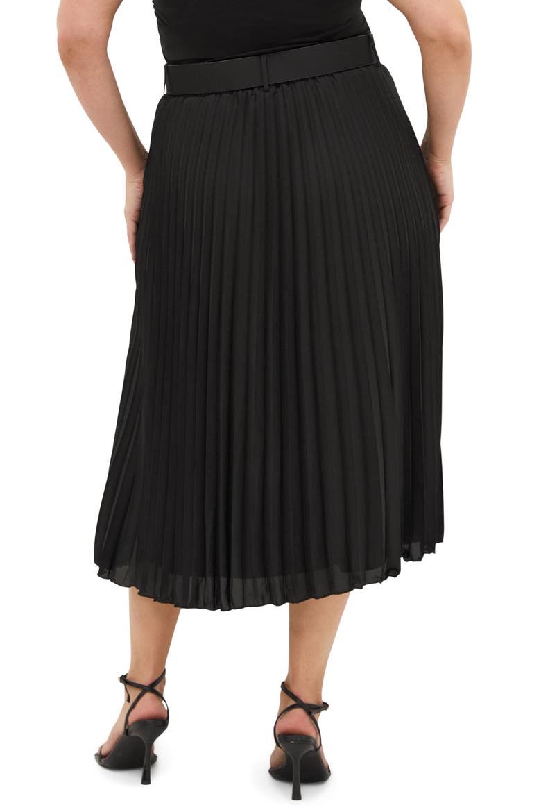 Petra Pleated Skirt, Alternate, color, BLACK