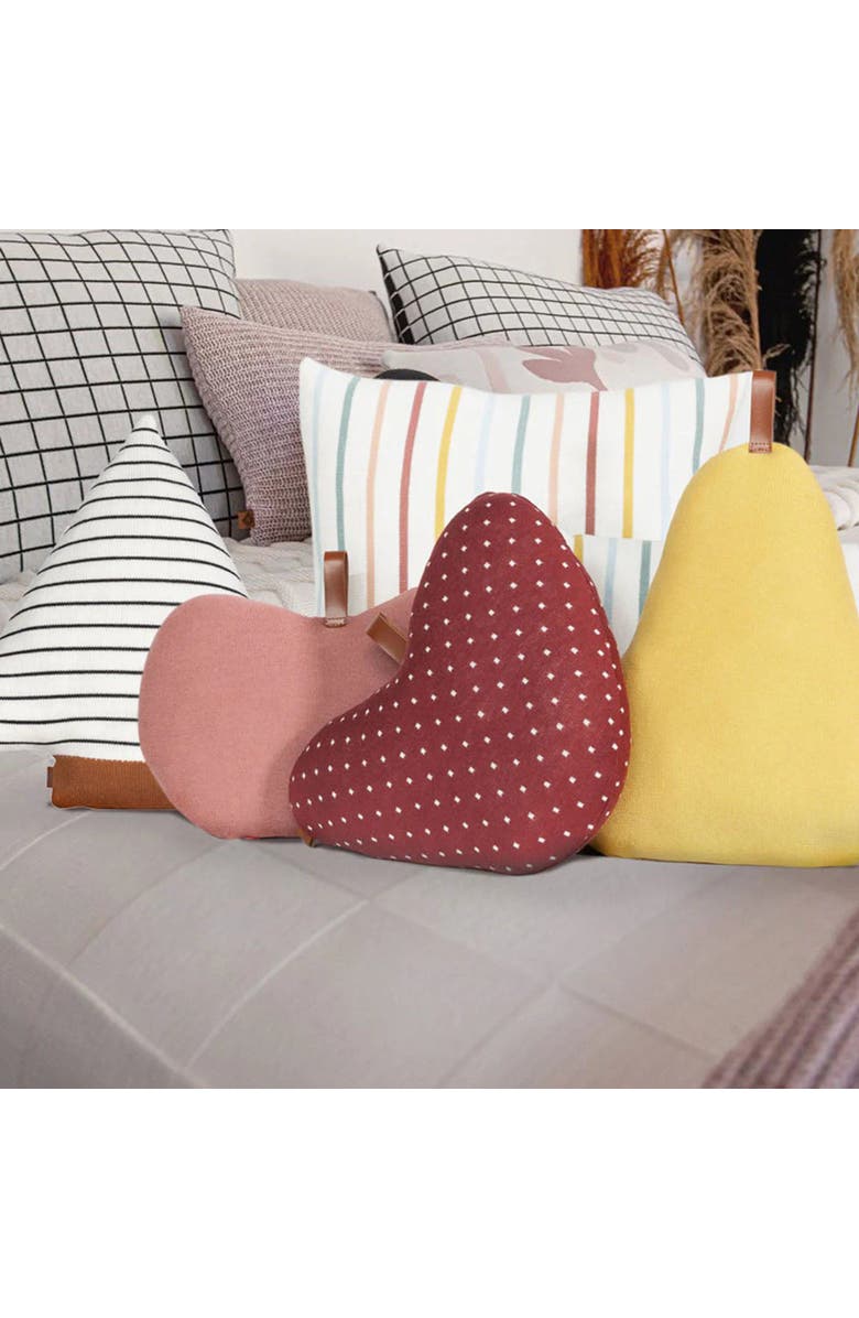 RIAN TRICOT Strawberry Pillow, Alternate, color, Red