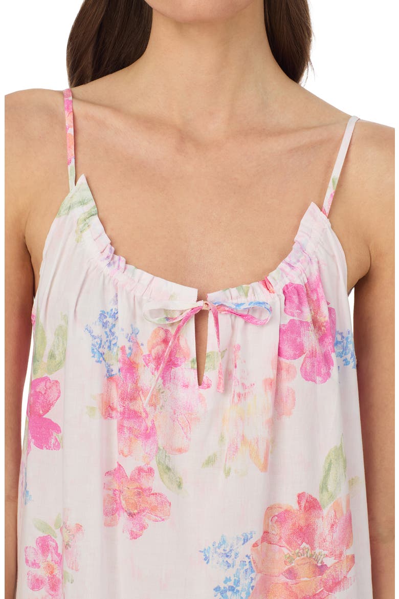 Floral Cotton Blend Nightgown, Alternate, color, PINK FL