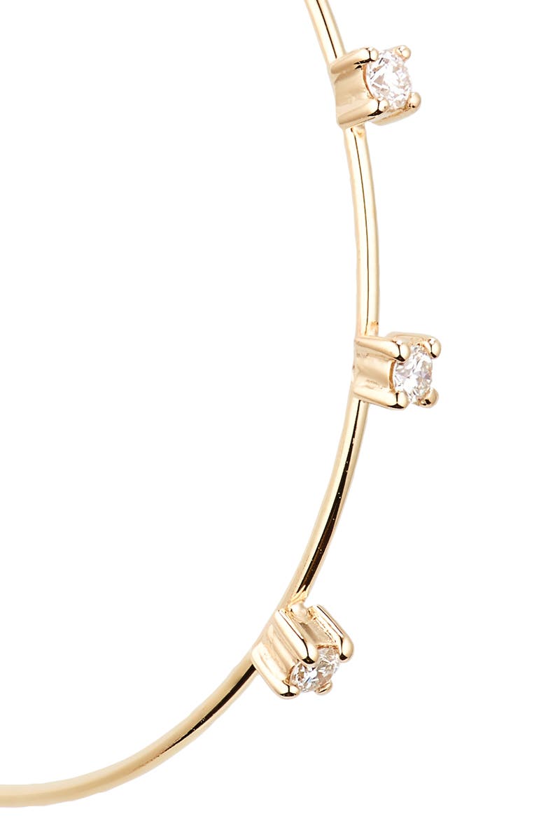 LANA 14K Gold Small Diamond Magic Hoop Earrings, Alternate, color, 14K Yellow Gold