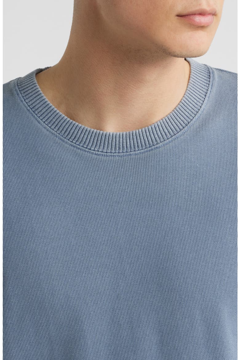 Caza Rib Organic Cotton Sweatshirt, Alternate, color, WAVE