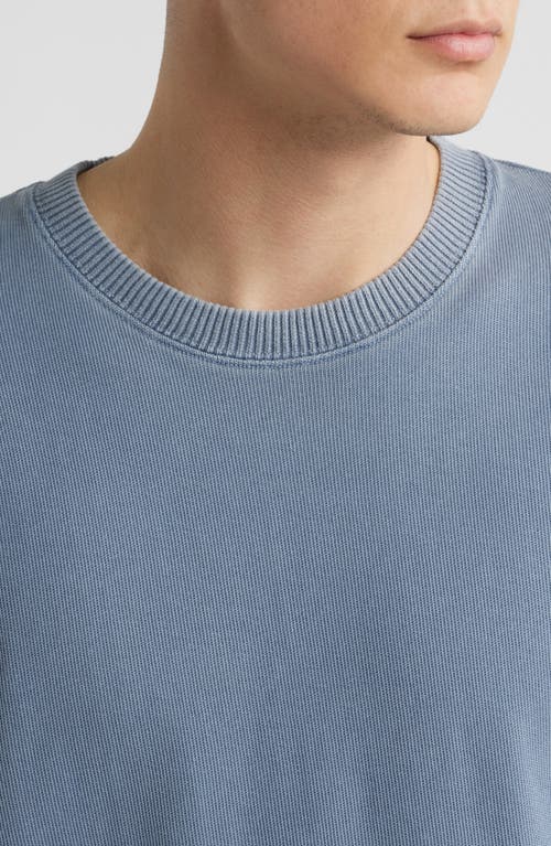 Alex Crane  Caza Rib Organic Cotton Sweatshirt In Wave