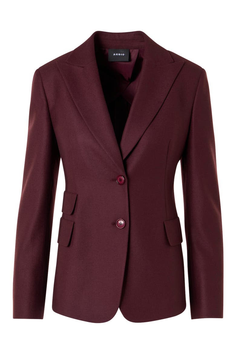 Hans Wool Blend Jacket, Alternate, color, MERLOT RED