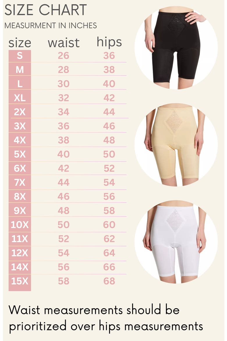 Waistline Thigh Slimmer Tummy Control, Alternate, color, White