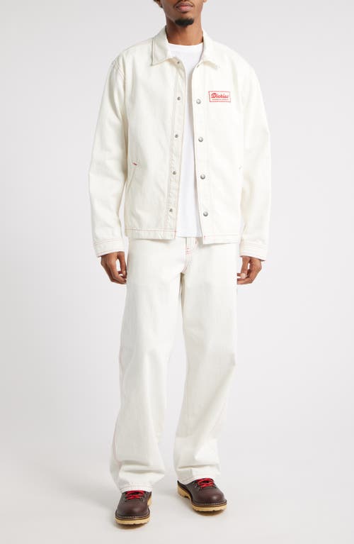 Dickies Loose Fit Denim Painter's Pants In Egret