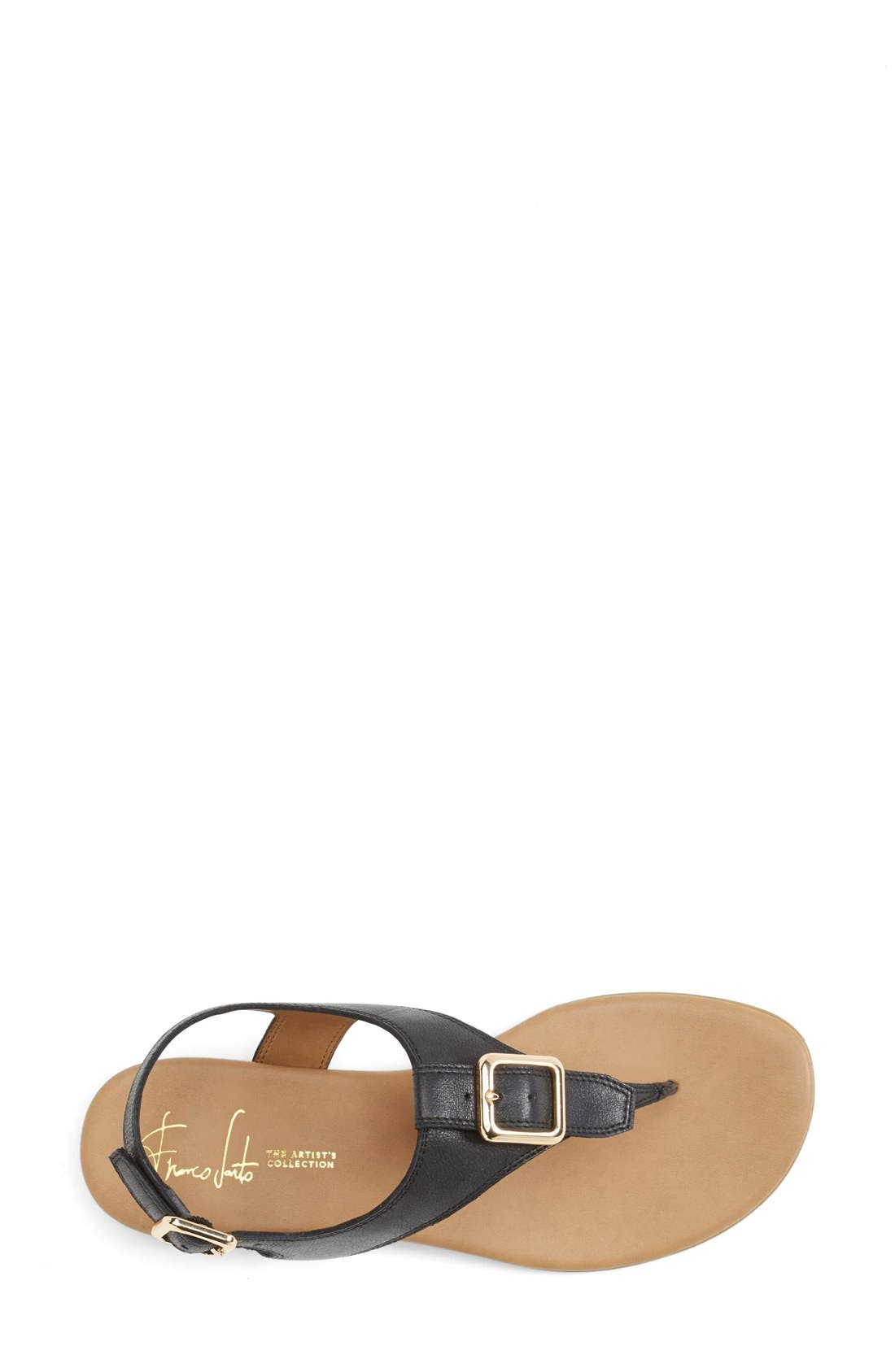'Gita' Thong Sandal, Alternate, color, BLACK