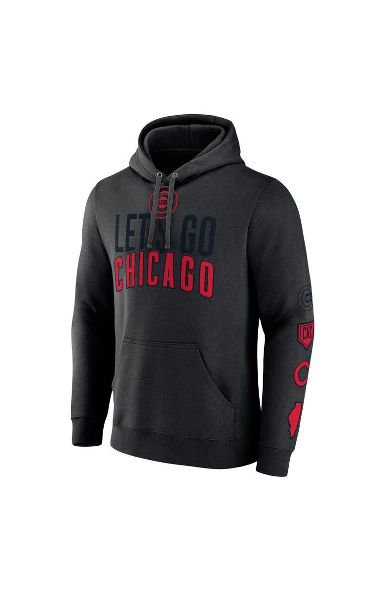 FANATICS Men's Fanatics Branded Black Chicago Cubs Bases Loaded Pullover Hoodie, Alternate, color, 