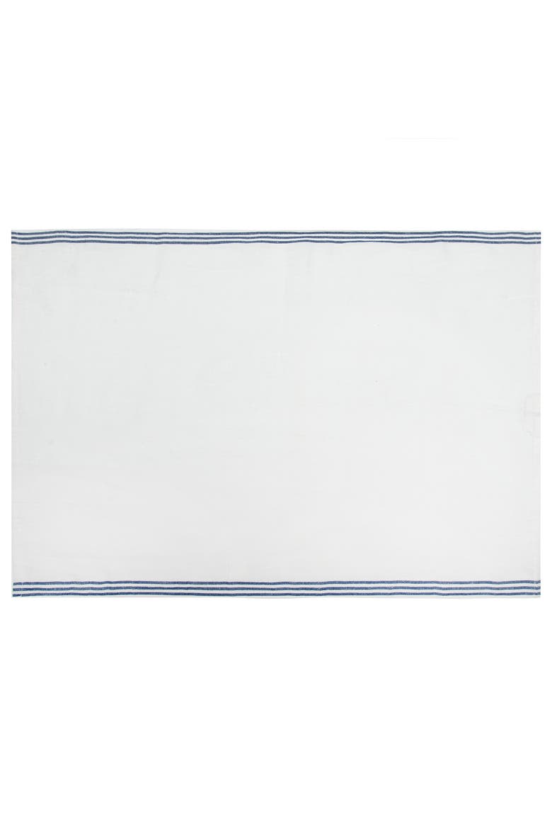 Alsace Tea Towels - Set of 2, Alternate, color, White, Blue 20" x 30"