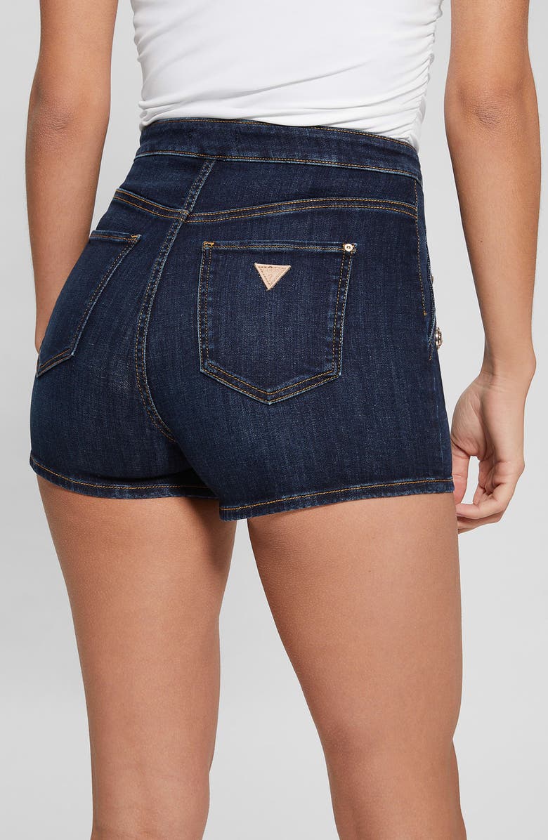GUESS Janea High Waist Denim Shorts, Alternate, color, 