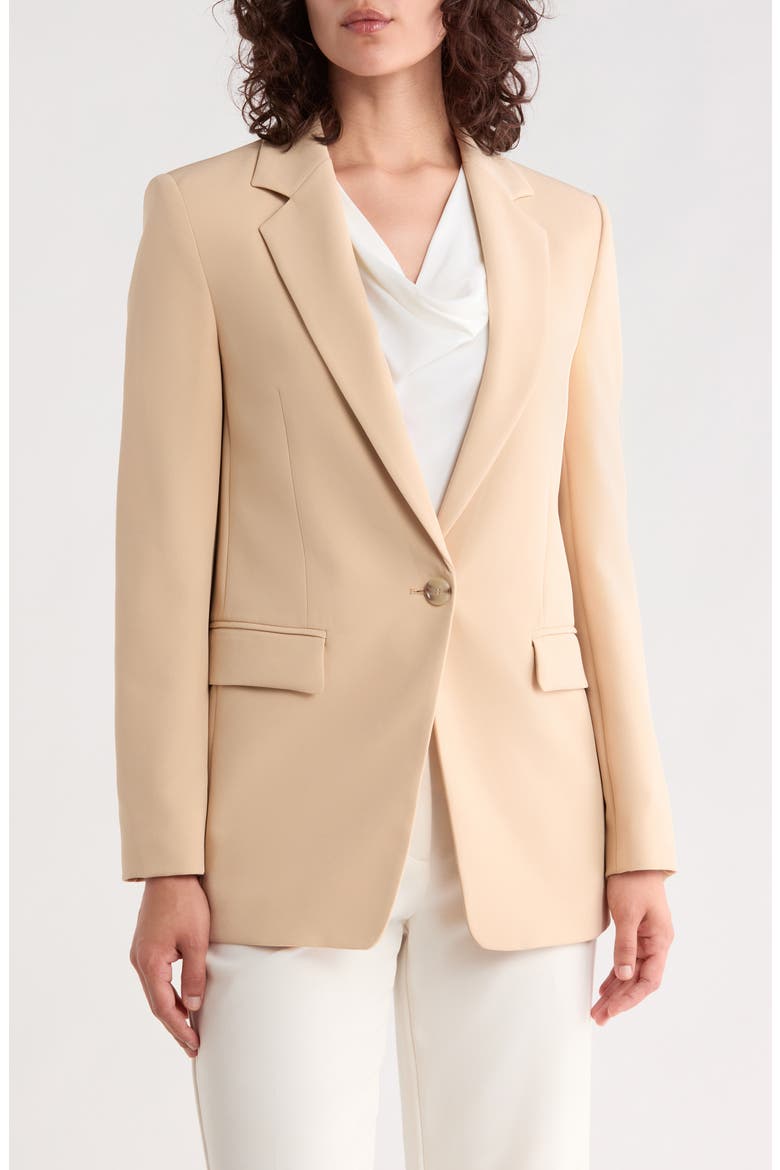 Jabla Structured Blazer, Main, color, OPEN BEIGE