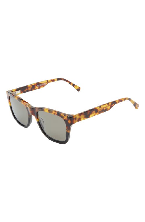Eyebobs Kvetcher 53mm Square Polarized Sunglasses In Tortoise Black