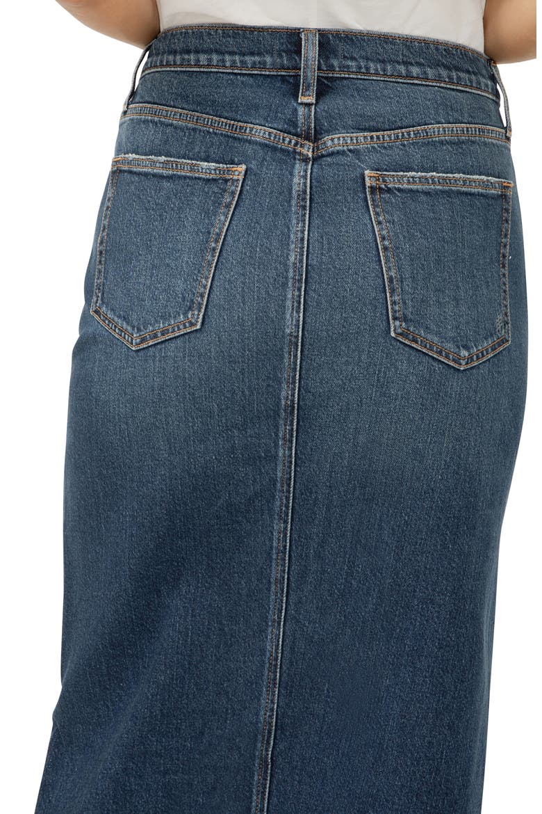 Denim Midi Skirt, Alternate, color, DOLLY