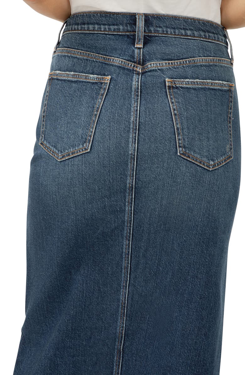 Silver Jeans Co. Denim Midi Skirt, Alternate, color, Dolly