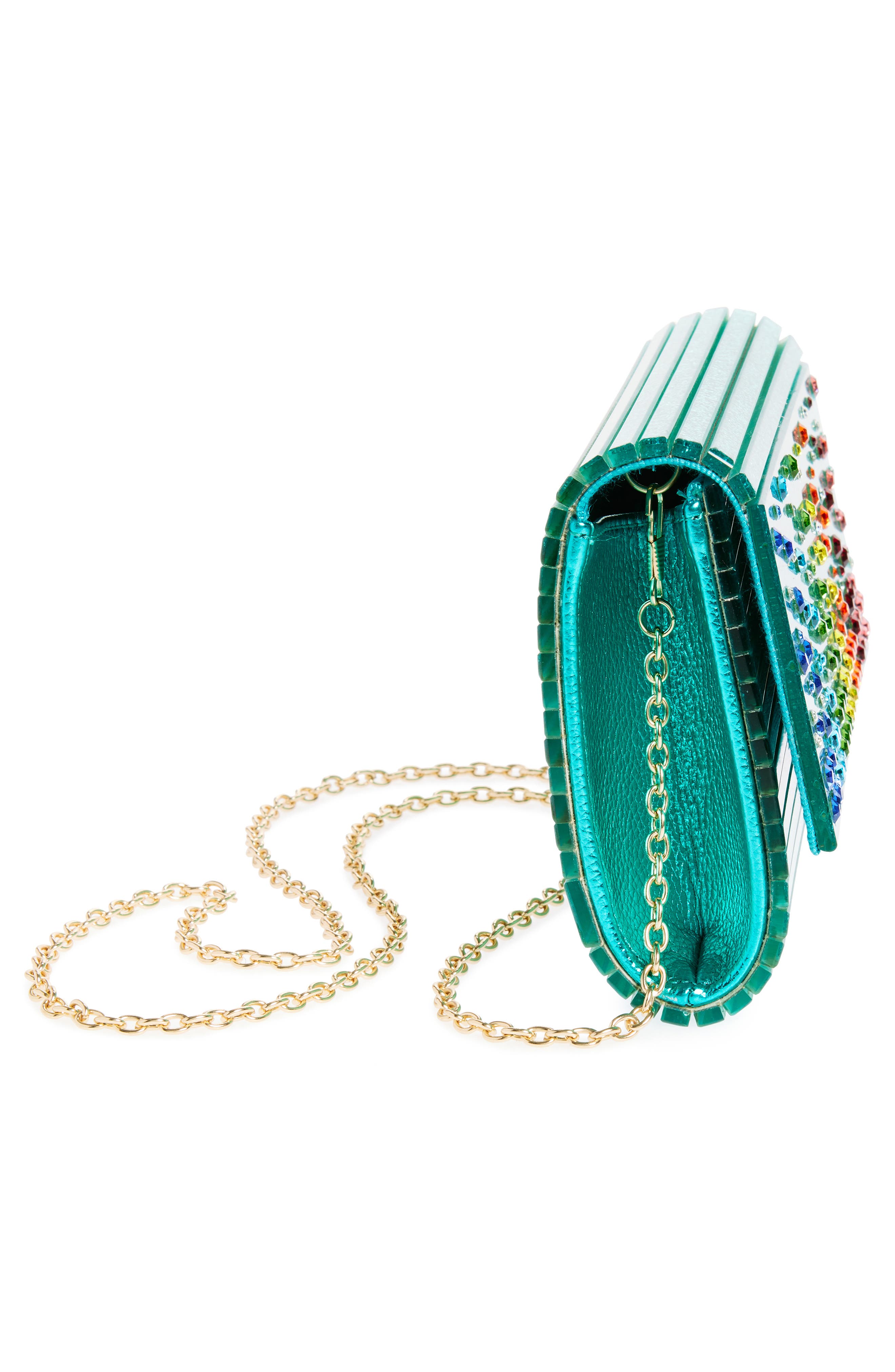 Kurt Geiger London Party Glitter Envelope Clutch, Alternate, color, 