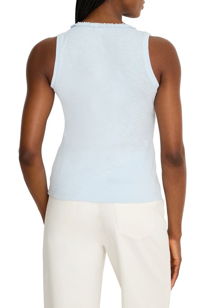 Ruffle Neck Tank, Alternate, color, CRYSTAL