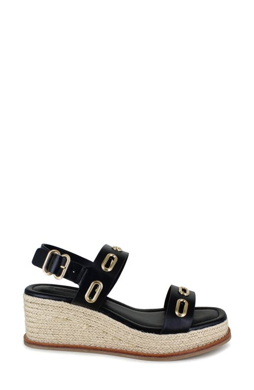 Shop Splendid Denny Slingback Espadrille Wedge Sandal In Black