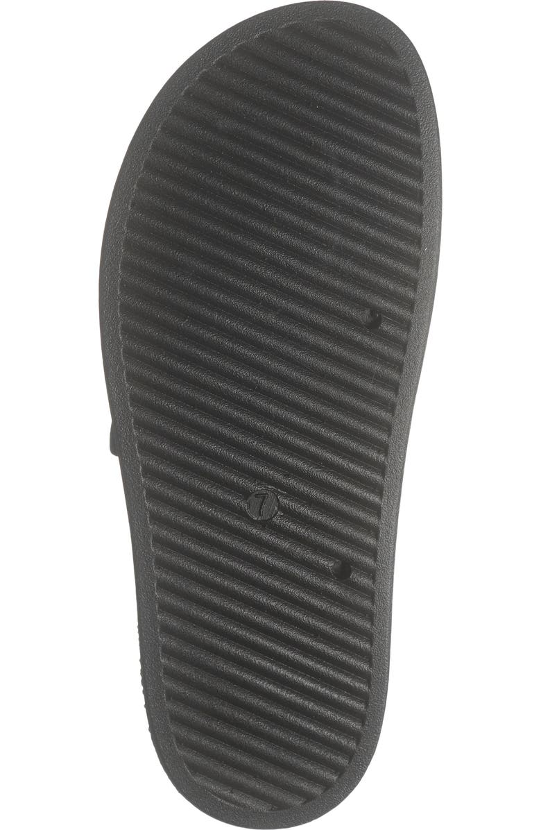 TOP MODA Maven Slide Sandal, Alternate, color, Black Pu