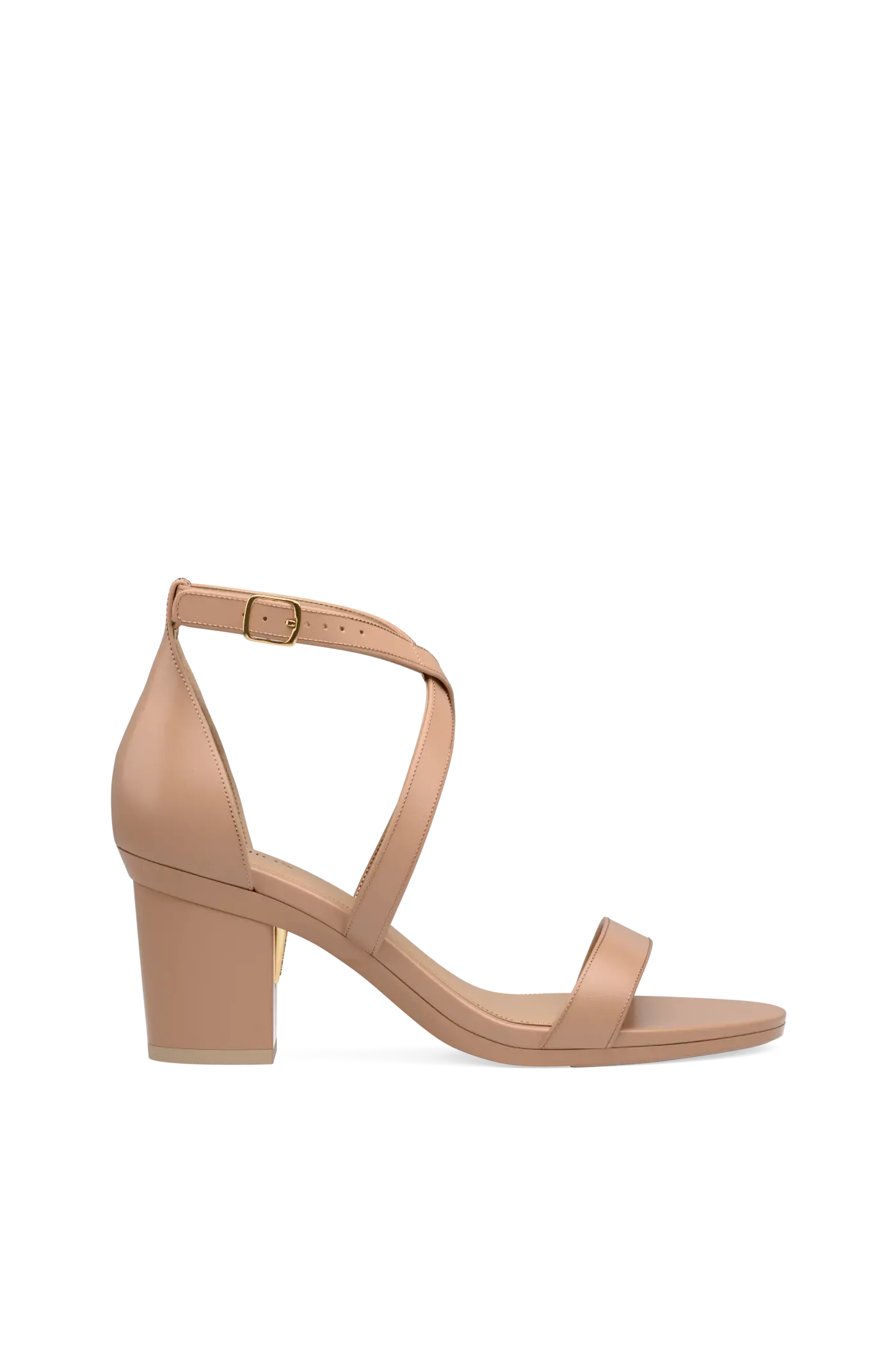 Pashion Footwear The Sandal 3" Block Convertible Heel, Alternate, color, Latte Leather