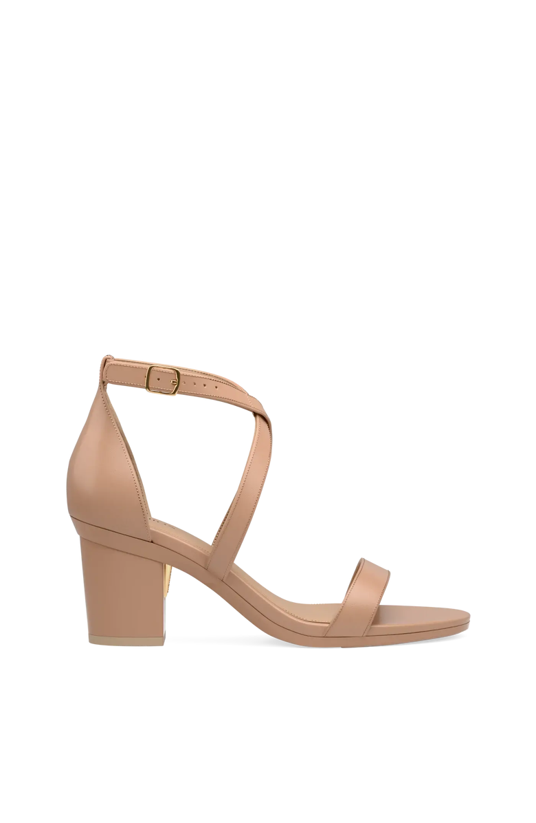 Pashion Footwear The Sandal 3" Block Convertible Heel, Alternate, color, Latte Leather