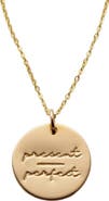 MADE BY MARY Pause Collection Disc Necklace